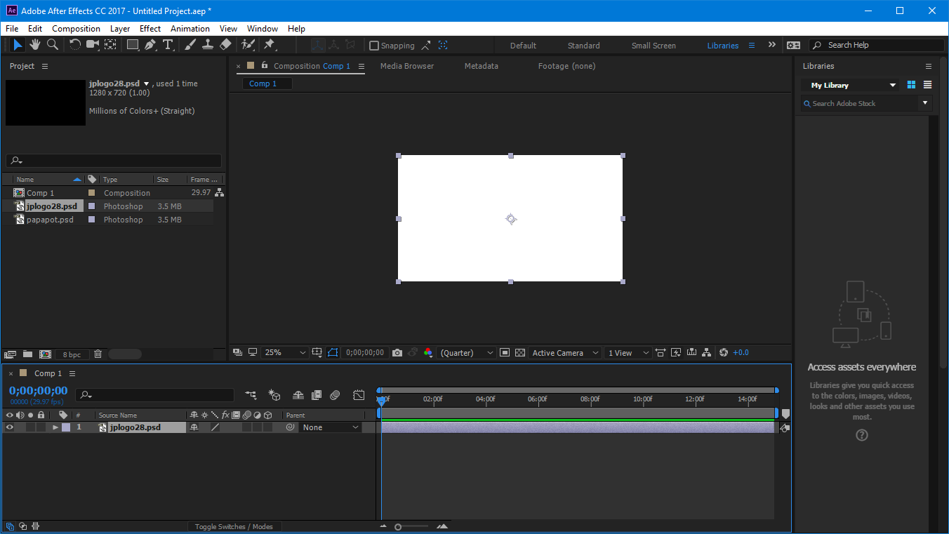Blank screen on after effects Adobe Support Community 9051587